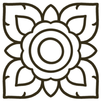 floral and flower of Thai pattern on white background. png