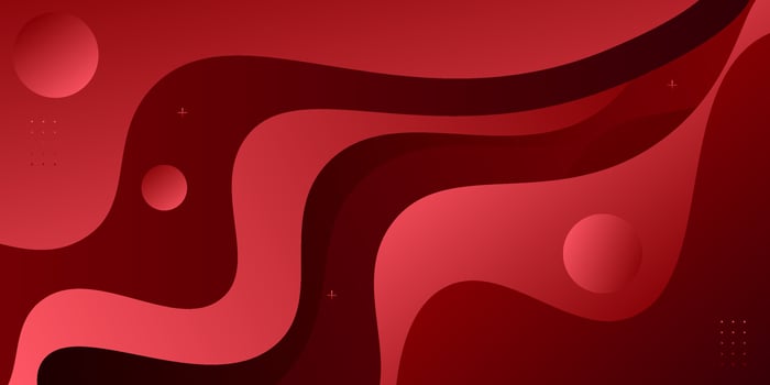 Modern abstract red liquid geometric background with wavy gradient colors. Suitable for wallpapers, banners, etc. EPS10.. vector