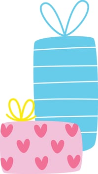 Birthday Gifts Stack vector