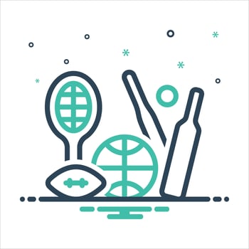 Mix icon sporting vector