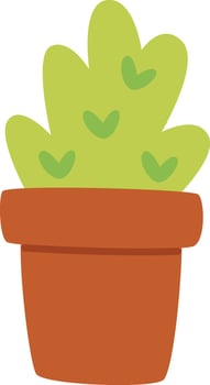 Pot With Plant vector