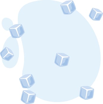 Seafood Ice Place Flat Illustration Icon vector