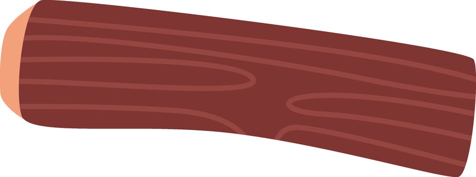 Wooden Log Icon Flat Illustration vector