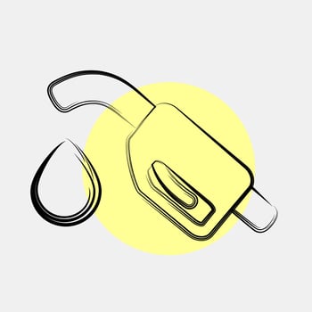 Icon fuel. Oil Industry elements. Icon in color spot style. vector