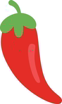 Chilli Pepper Vegetable Illustration vector