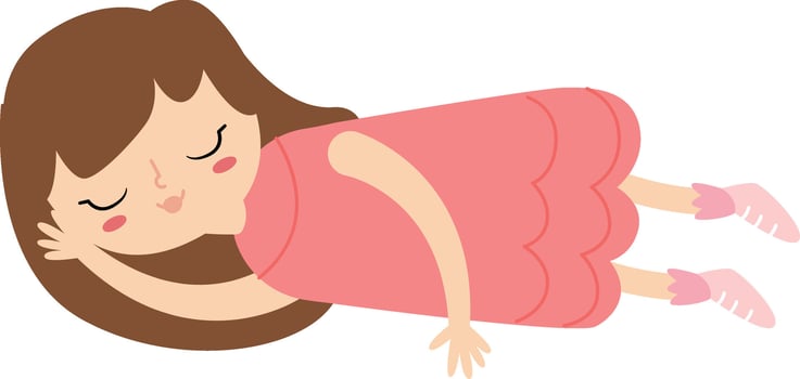 Sleeping Child Girl vector