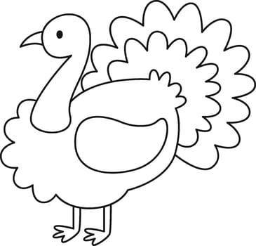 Turkey Bird Outline vector