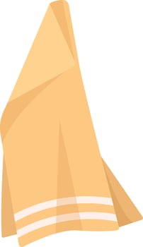 Bath Towel Icon Icon vector