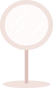Hand Round Mirror vector