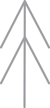 Hand Drawn Abstract Tree Icon vector