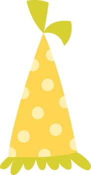 Cone Hat Birthday Drawn Icon vector