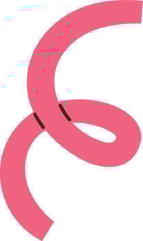 Confetti Curved Stripe vector