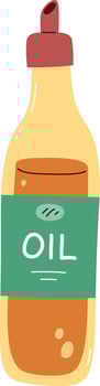 Oil In Bottle vector