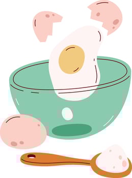 Eggs In Bowl vector