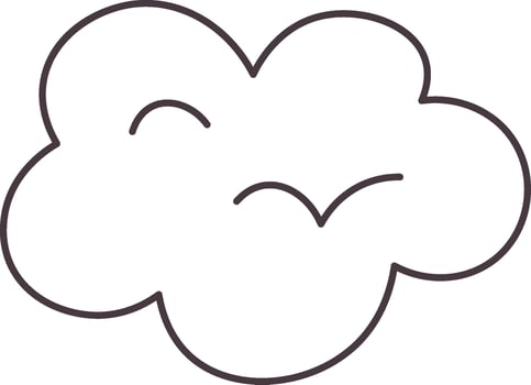 Cloud Lined Icon Illustration vector