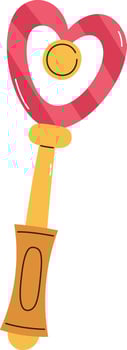 Magic Wand Heart Illustration vector