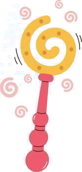 Magic Wand Swirl Illustration vector