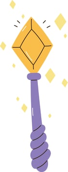 Magic Wand Diamond Illustration vector