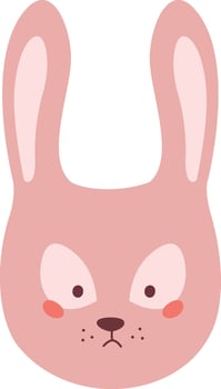 Bunny Head Face vector