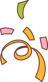 Confetti Abstract Icon vector