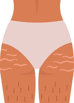 Woman Hair Body Positive Legs Icon vector