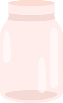 Glass Jar Icon Flat Illustration Icon vector