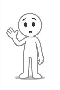 Curious Asking Stickman Icon png