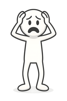 Stressed Stickman Icon png