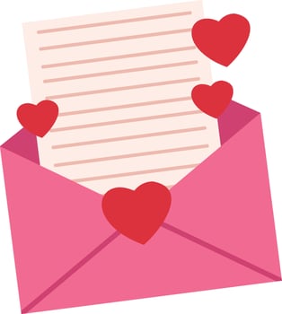 Love Envelope Letter Icon vector