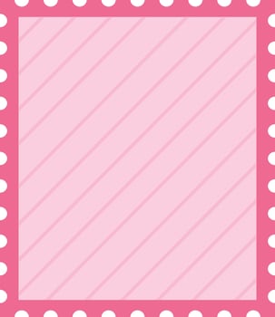 Postage Stamp Lined Frame Illustration vector