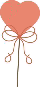 Heart On Stick vector