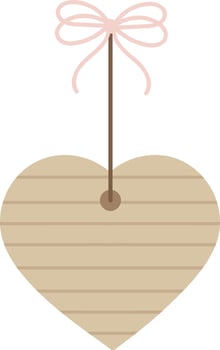 Lined Heart For Scrapbook Illustration vector