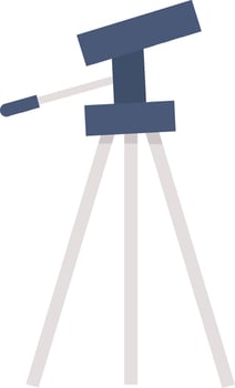 Tripod Device For Telescope Illustration vector