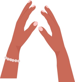 Woman Hands Icon Illustration vector