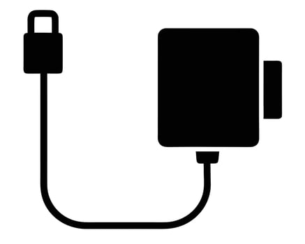 Strong Industrial Black Faucet Icon A Simple, Bold Illustration of a Shut-Off Valve for Plumbing and Water Control vector