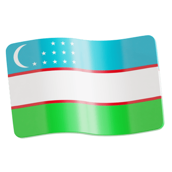 Uzbekistan 3D Ilustration png