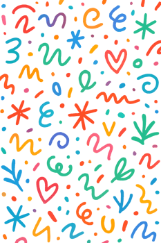Colorful Seamless Pattern With Line Doodle png