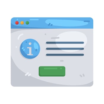 Information Window Interface Illustration vector