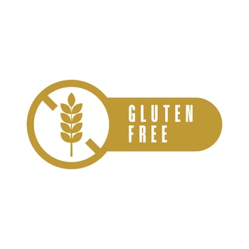 gluten free icon logo design template vector