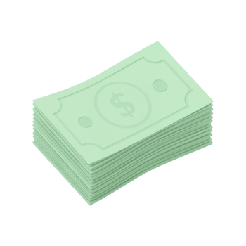 A Stack of Fictional Currency Depicting Wealth and Financial Concepts with an Isolated Look png