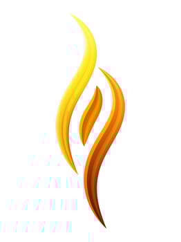 hair wave woman logo icon on white background. illustration EPS 10. vector