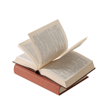 Elevated perspectives of knowledge displayed through open pages and learning concept illustration png