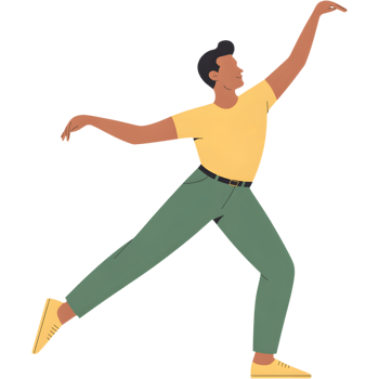 Male Ballet Dancer Performing Pose png