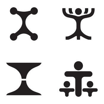Abstract Black and White Graphic Design Collection vector