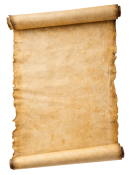 Parchment scroll ancient papyrus isolated png