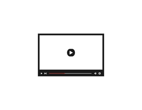 player for web, illustration. vector