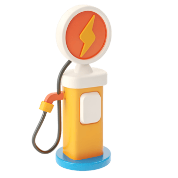 3D icon, A gas station pump png