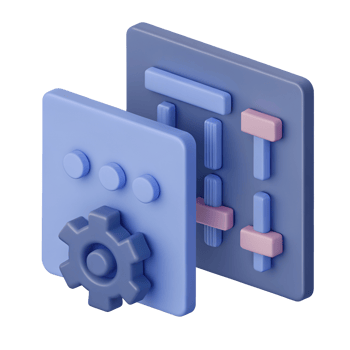Robot settings gear with sliders png