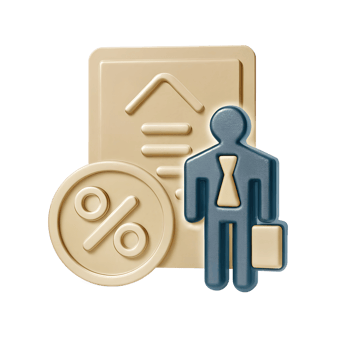 3D businessperson icon, 3D human figure in suit with briefcase png