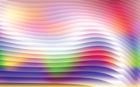 vibrant ribbed glass abstract background with smooth gradient color waves and soft glowing light texture for modern digital design and creative projects vector